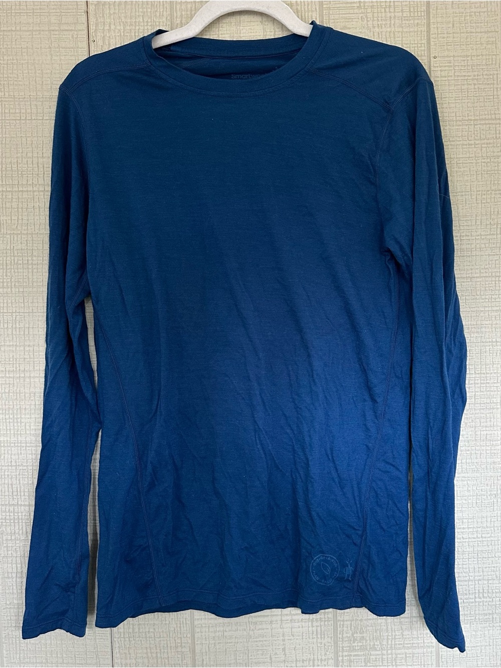 Smartwool Men’s Classic All-Season Merino Base Layer Crew size S blue